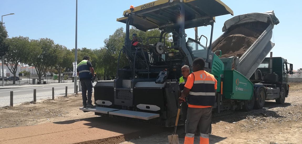 Obras da Ecopista do Ramal de Reguengos