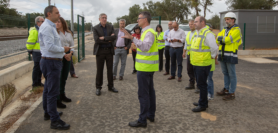 Visita técnica à estação técnica de Abela