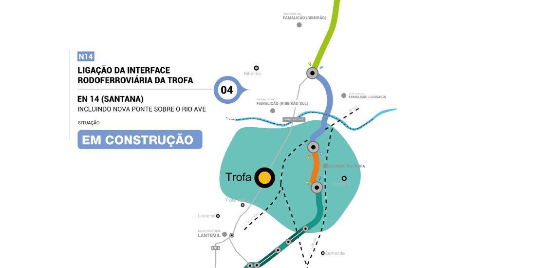 Variante à EN14 – Lanço Interface rodoferroviário / Santana, incluindo nova ponte sobre o rio Ave