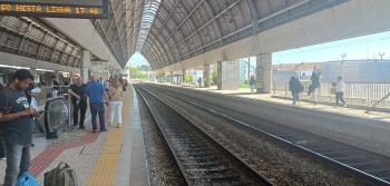 Trabalhos de beneficiação na Estação de Ermesinde: fotografia 1